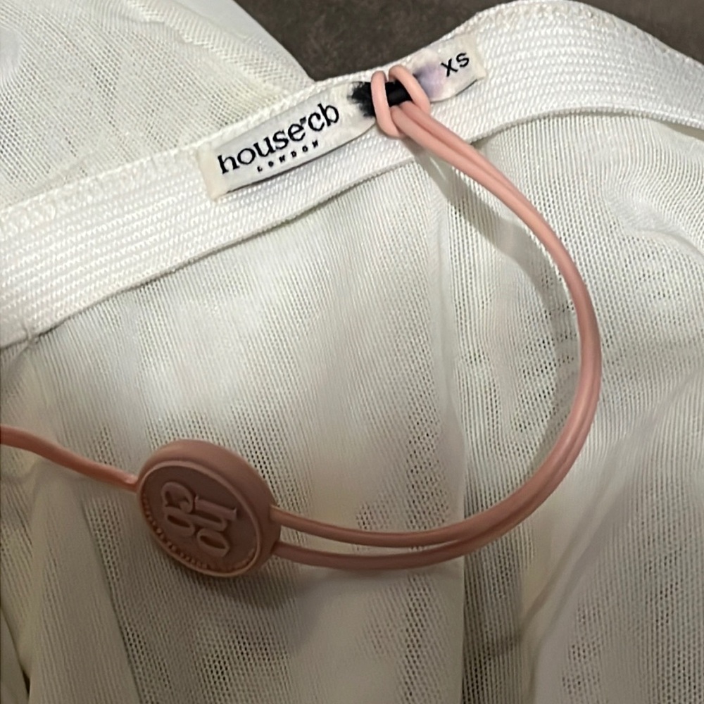 House of CB Valentina IVORY ASYMMETRIC CUTOUT MIDI/Maxi DRESS - Picture 13 of 16